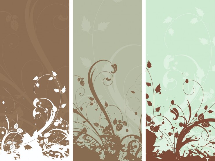 Vector gratuito banners florales