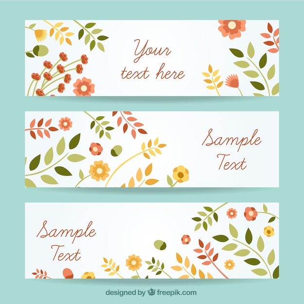 Banners florales