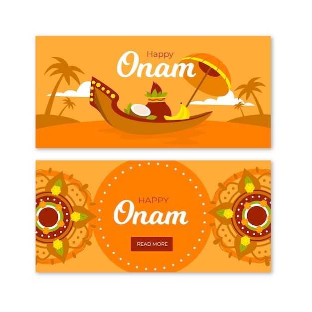 Banners horizontales onam