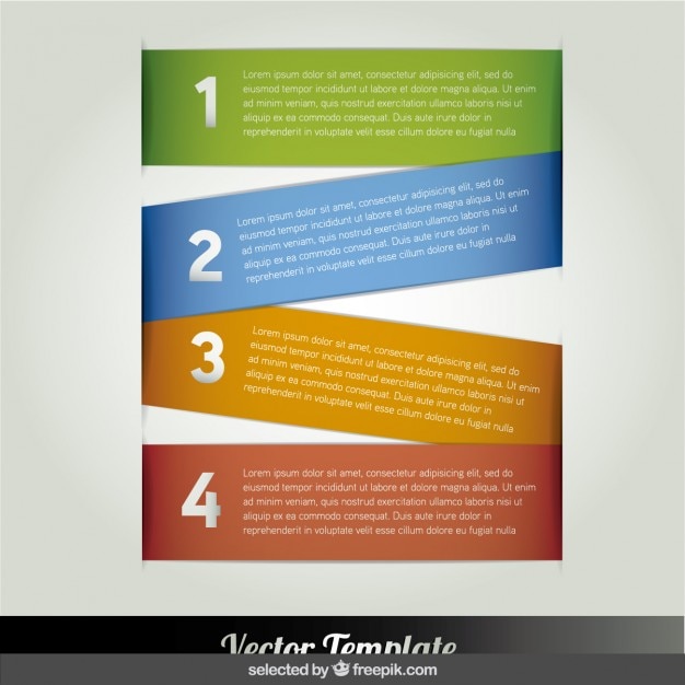 Banners infografía en zig zag