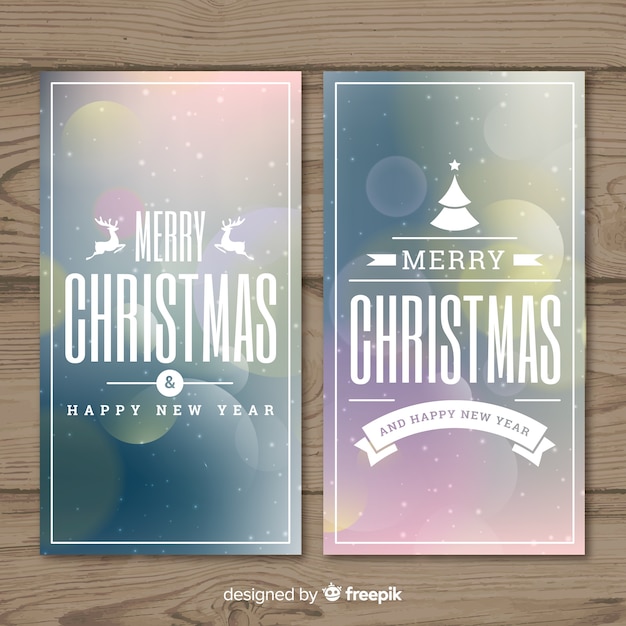 Vector gratuito banners de navidad