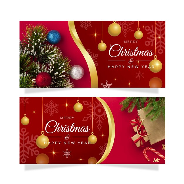 Banners navideños con foto