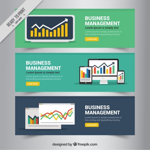 Vector gratuito banners de negocios de elementos infográficos