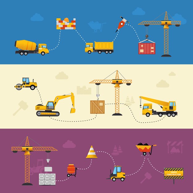 Banners de proceso de construcción