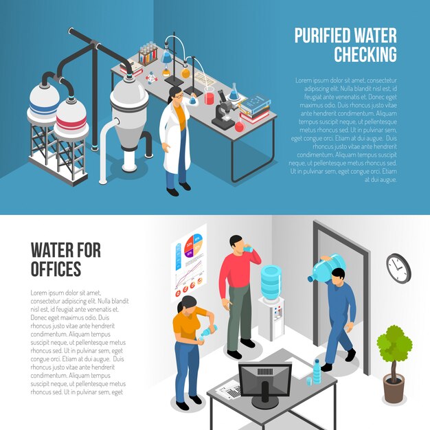 Banners de purificación de agua
