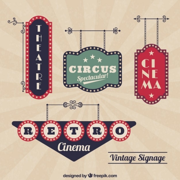 Banners retro de cine