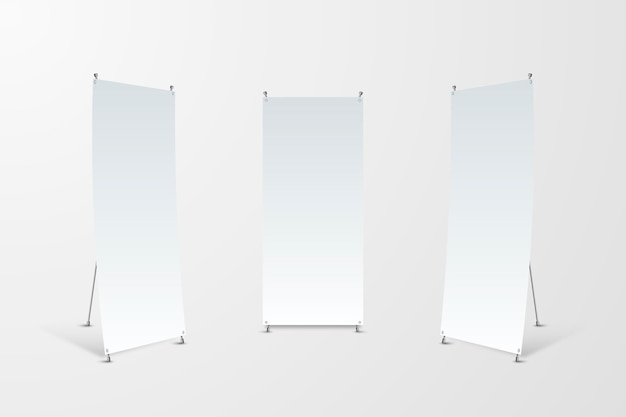 Vector gratuito banners de stand x