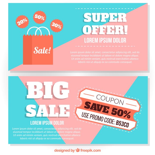 Banners de super ofertas 