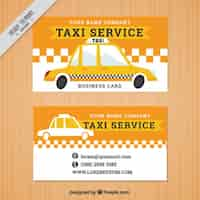 Vector gratuito banners de taxi en estilo vintage