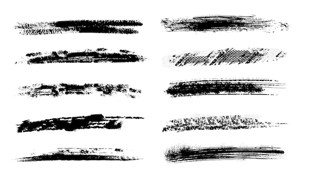 Banners con textura de pincelada