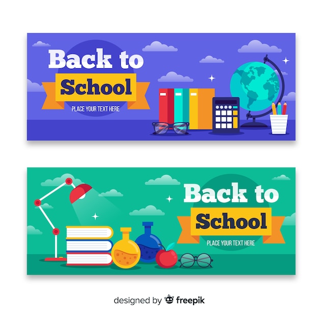 Banners de la vuelta al cole 