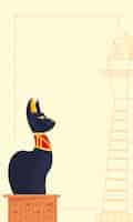 Vector gratuito bastidor bastet y columna