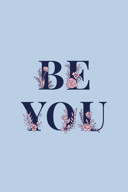 Be You fuente de tipografía femenina