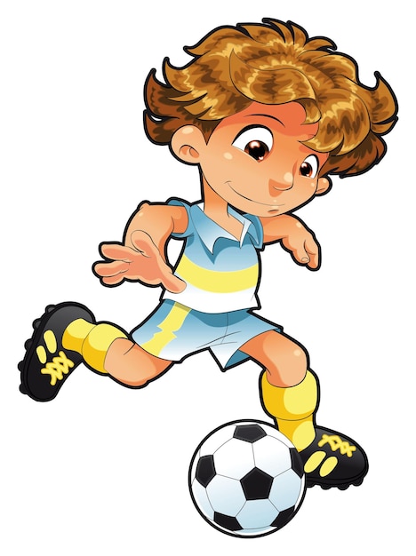 Bebé jugador de fútbol