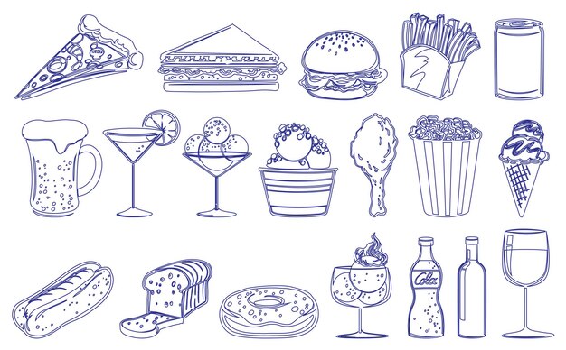 Bebidas y alimentos comestibles