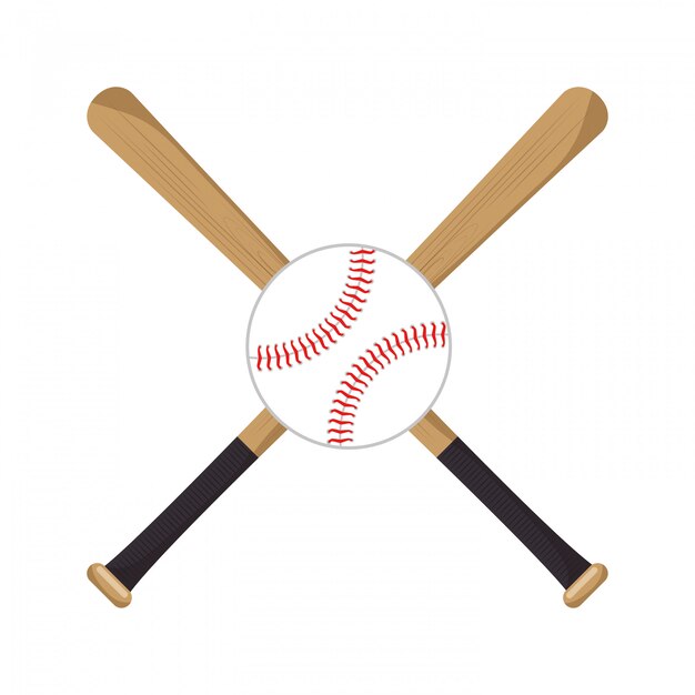 el beisbol cruzó los íconos de la pelota
