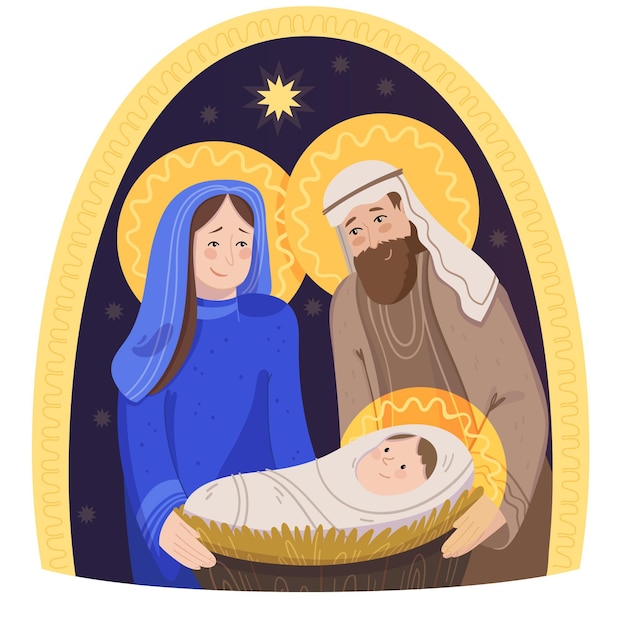 Belén de diseño plano