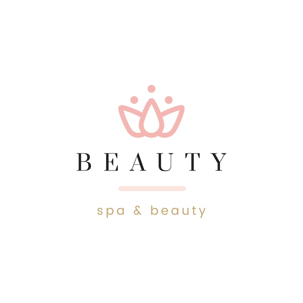 Vector gratuito belleza y spa logo vector