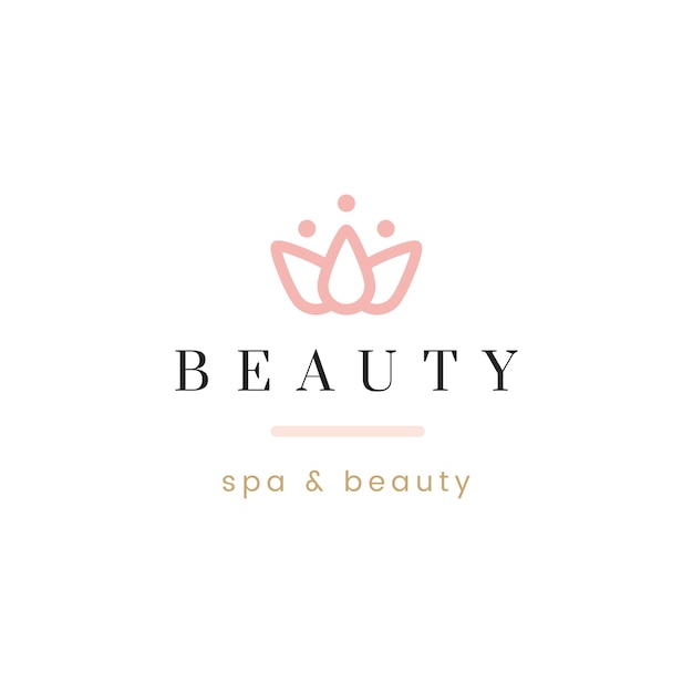 Belleza y spa logo vector