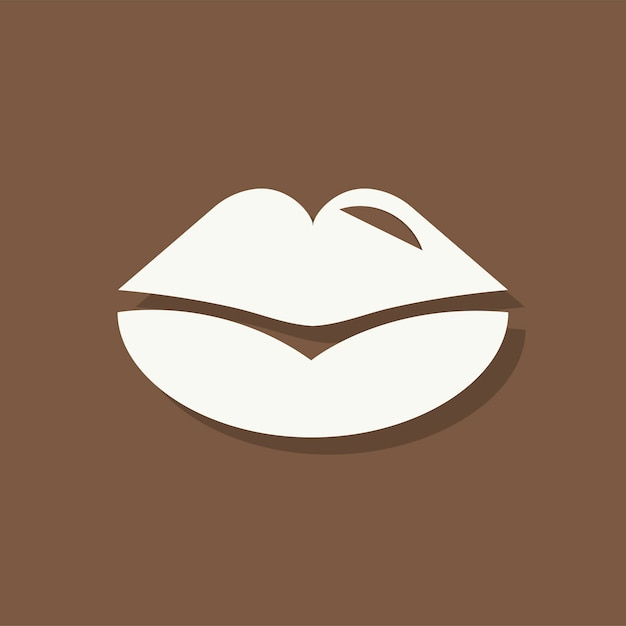 Vector gratuito besos labios icono del día de san valentín