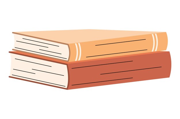 biblioteca de dos libros de texto