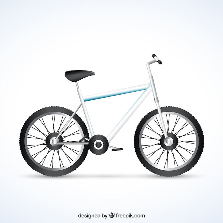 Vector gratuito bicicleta realista