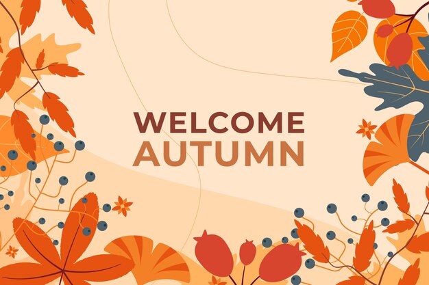 Bienvenido otoño fondo de pantalla