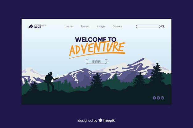 Bienvenido a la página de inicio de aventura