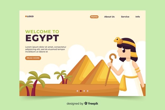 Bienvenido a la página de inicio de Egipto