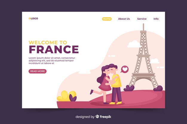 Bienvenido a la página de inicio de francia
