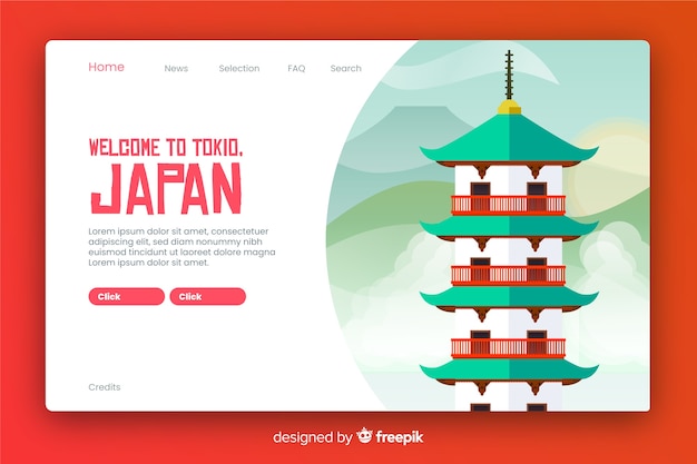 Bienvenido a la página de inicio de Japón