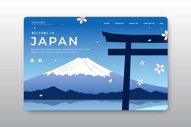 Bienvenido a la página de inicio de japón