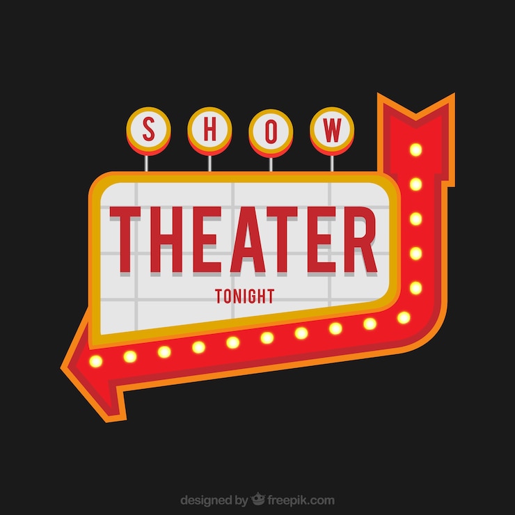 Vector gratuito billboard,bulb,glowing,light,lightbulb,retro,retro frame,show,sign,signboard,theatre,vintage,signal,signage,neon