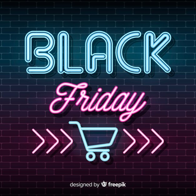 Black friday con fondo degradado