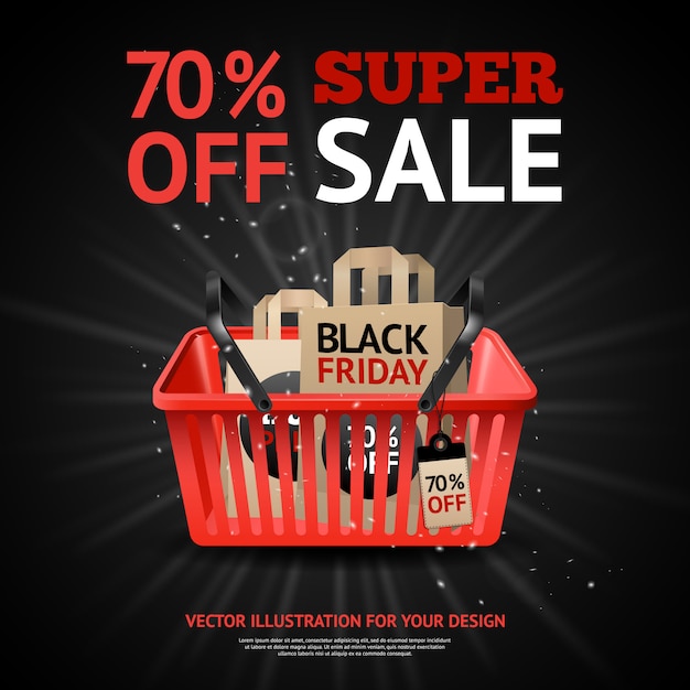 Vector gratuito black friday sale imprimir