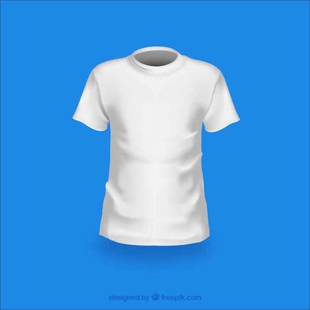 Blanco de la manera paquete de vectores t-shirt