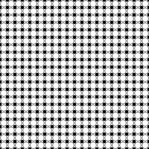 Blanco y negro círculo patrón - vector de fondo