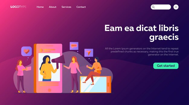 Blogger que promociona productos o servicios en las redes sociales.