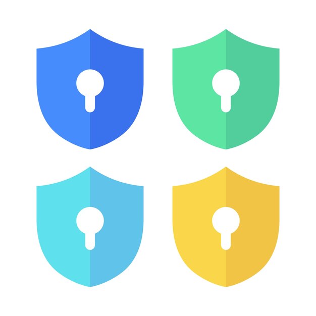 Bloqueo de escudo de varios colores
