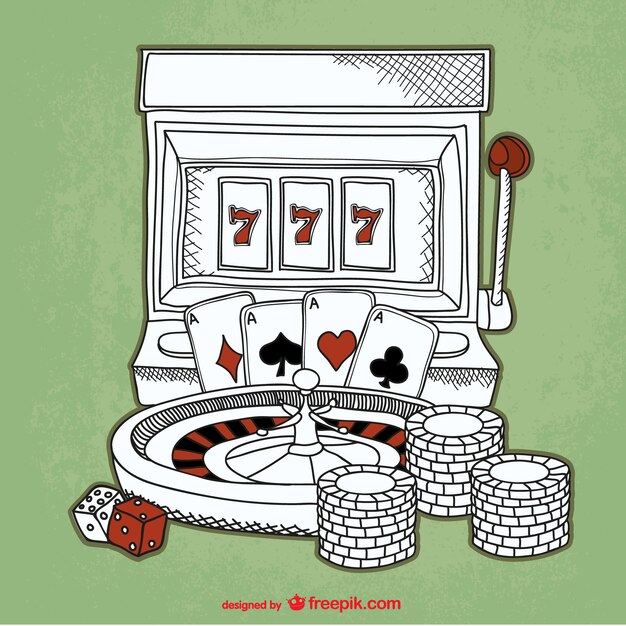 Boceto de elementos de casino