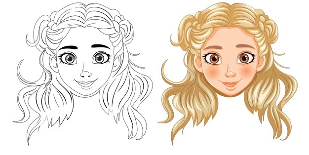 Del boceto a la ilustración en color de personajes femeninos