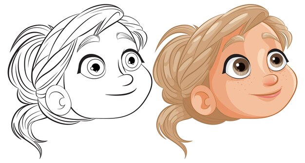 De un boceto a una ilustración colorida