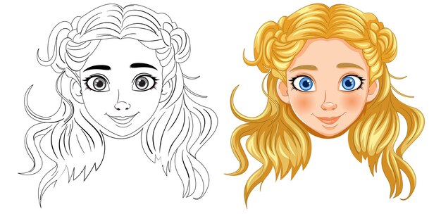 De un boceto a una ilustración colorida