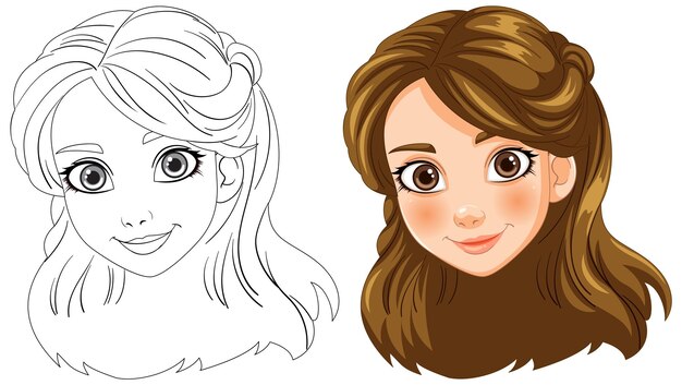 De un boceto a una ilustración colorida