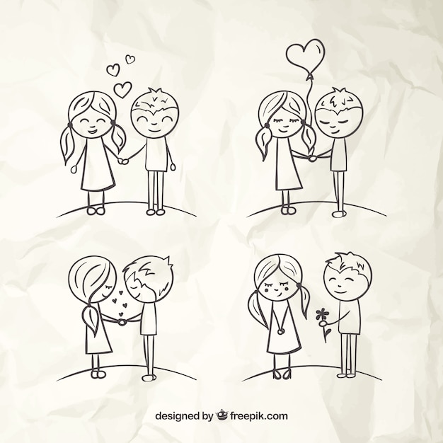 Boceto de parejas