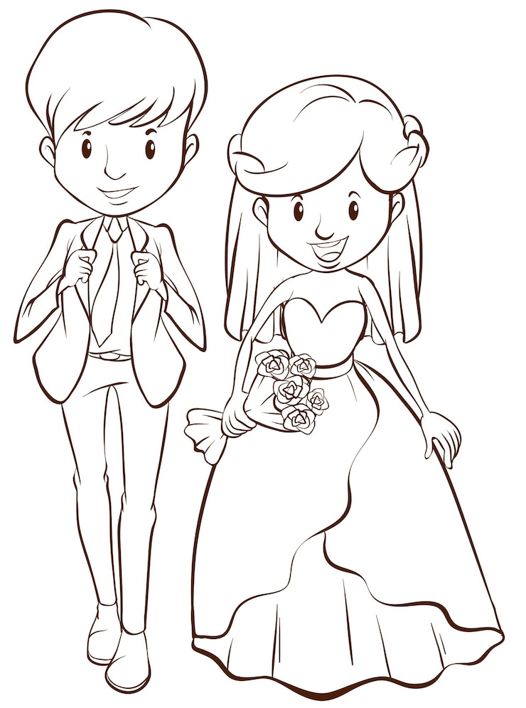 Vector gratuito una boda