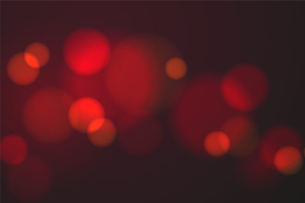 Bokeh efecto de luces sobre fondo oscuro