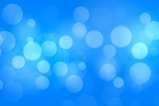 Vector gratuito bokeh de fondo azul con luces borrosas