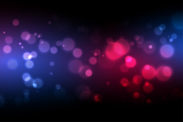 Bokeh de fondo con diseño de efectos de luz de colores