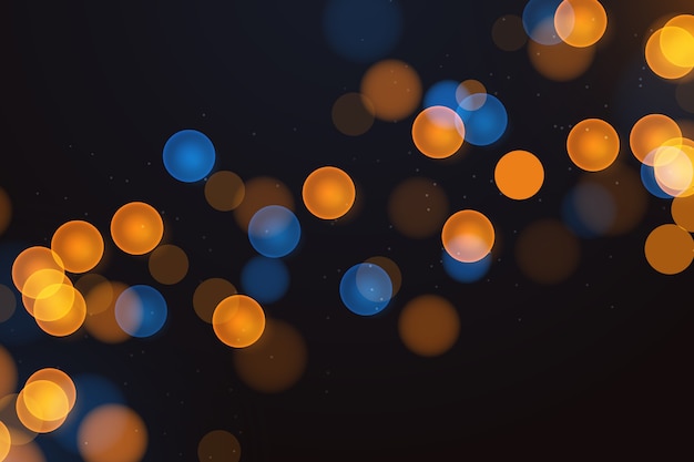 Vector gratuito bokeh de fondo realista